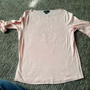 Quarter sleeve hundred percent cotton blouse